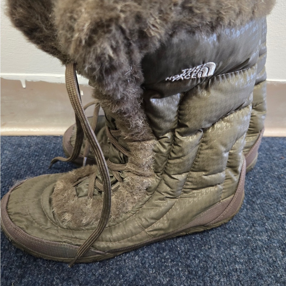 The North Face Olive Green Winter Boots